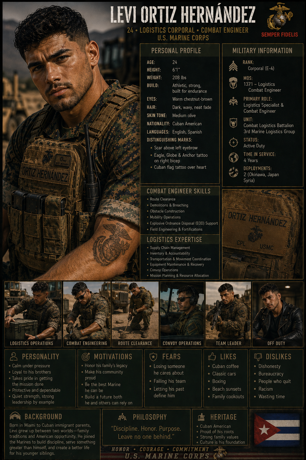 Levi Ortiz Hernandez character profile